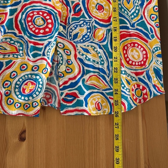 Women's Printed Shirt | Whimsical Blouse | Short Sleeve Viscose Shirt Women - Picture 8 of 8